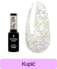 Lakier hybrydowy Victoria Vynn COLOR GLITTER 109 Silver Scyscraper 8ml